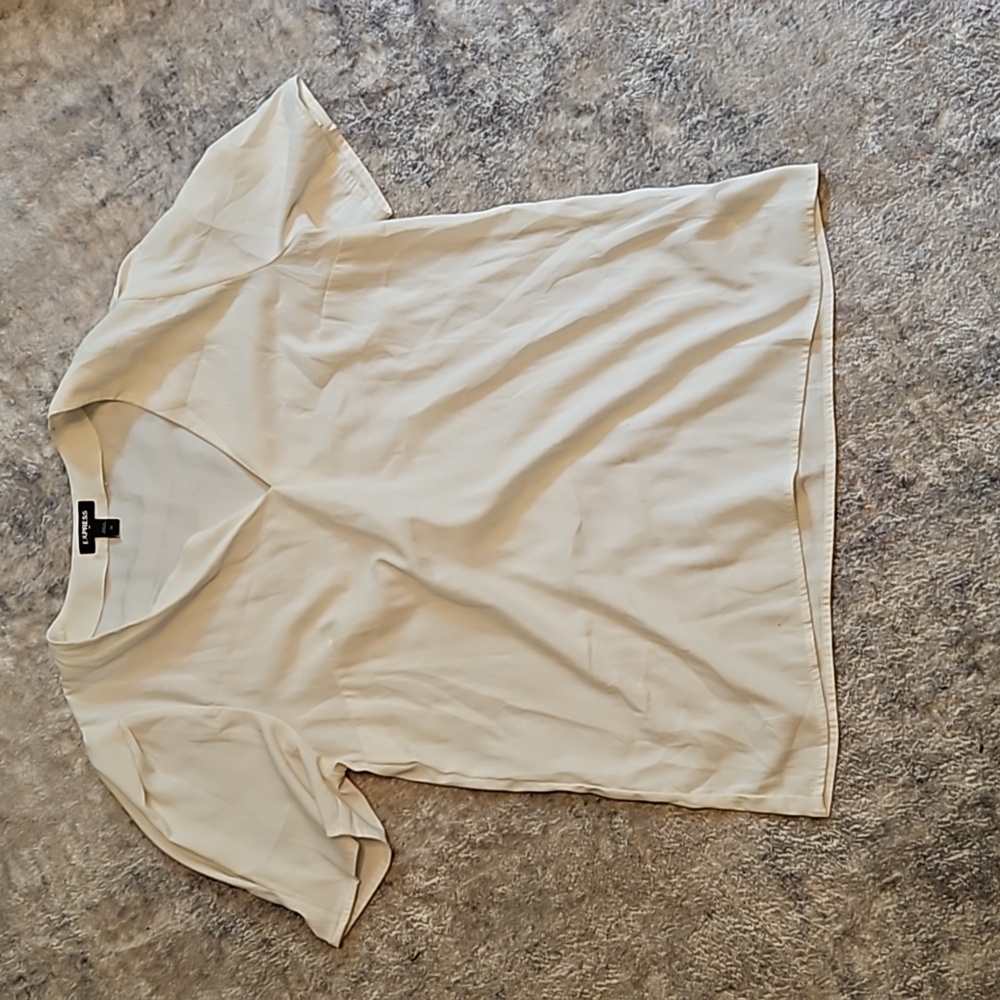 Cream dress blouse